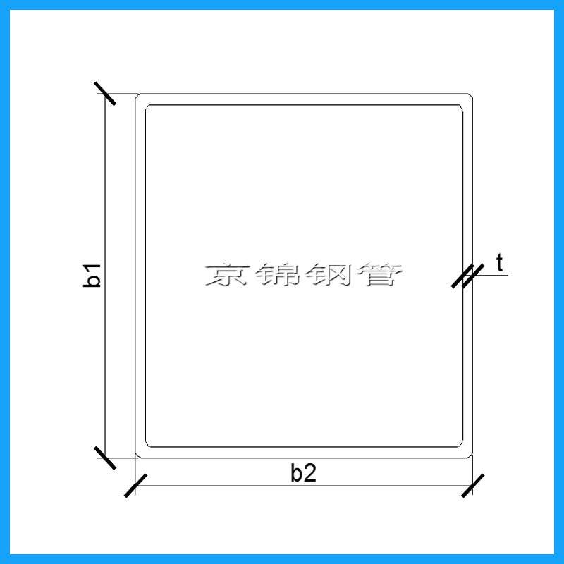 鍍鋅方管規格尺寸的展示圖片